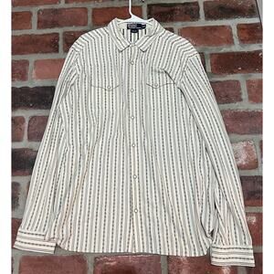 POLO Ralph Lauren Pearl Snap Button Front Western Shirt Men’s Size XXL